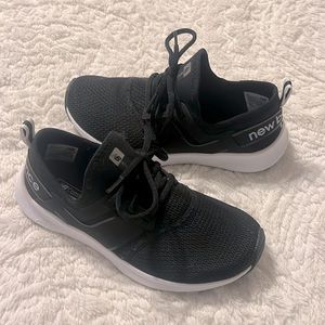 5 for $25.  Womens New Balance Sneakers Black/White.  Size US 5.5